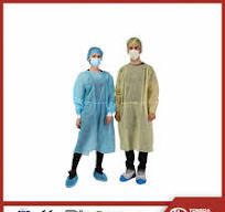 [Hot Item] Bata de aislamiento de tela no tejida con recubrimiento de PP,  puños de punto/puños elásticos desechables