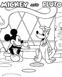 Mickey Mouse Para Colorear Con Ejemplo
