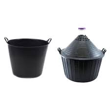Damigeana 25l Din Sticla In Cos Din Plastic Negru Cu Dop Cos Pentru Struguri Din Cauciuc 40 L Emag Ro