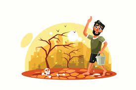 Drought Disaster Vector Illustration Ai Eps Vector Illustration Illustration Illustration Art