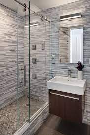 Fancy bathroom shower doors frameless spray panel with door. Top 50 Best Small Bathroom Decor Ideas 2021 Edition Bathrooms Remodel Shower Sliding Glass Door Bathroom Design Small