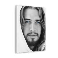 Jesus Christ Portrait Blue Eyes Canvas Print, Jesus Painting, Jesus  Portrait, Jesus Picture, Christian Art, Jesus Christ LDS Picture LDS Art