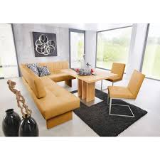 Gelbe Eckbank Im Lederlook Besonders Stilvoll Esstisch Bank Eckbank Gartenmobel Sets
