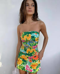 I conversed with a maria from with jèan via email and we got no where. With Jean Lala Strapless Mini Dress The Volte