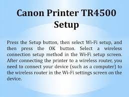 After the primary canon printer setup and network configuration, comes the download of canon printer driver. Canon Printer Tr4500 Setup By Guruexceltech Issuu