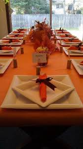 Thanksgiving Table Setting Made Paper Plates And Pla Thanksgiving Table Settings Diy Thanksgiving Decorations Table Setting Thanksgiving Table Settings Simple