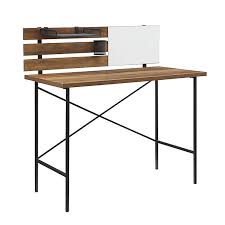 At a full 90° tilt, the desk acts as a conventional whiteboard for presenting work to the entire class. Forest Gate Sage Farmhouse Whiteboard Computer Desk Bed Bath And Beyond Canada