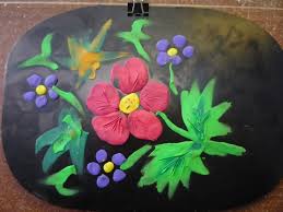 Детские поделки - Наши жостовские подносы