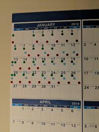 Started A Calendar Chart For My Habit Goals First Perfect