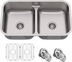 Walmart.com has been visited by 1m+ users in the past month Kraus Kbu32 Premier Kitchen Sink Double Bowl Stainless Steel