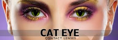These animal lenses feature a vertical pupil. Cat Eye Colored Contact Lenses For Cosplay And Halloween
