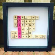 Scrabble Letter Crafts Image By Emma Baxter On Christmas In 2020 Scrabble Art Frame Scrabble Crafts