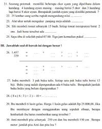 Soal ukk matematika kelas 3 sd. 16 Ide Soal Kelas 3 Matematika Matematika Kelas Satu Tema Kelas