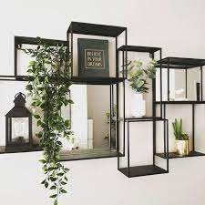 Roolee flottant étagères étagère murale décorative en fer style rétro avec affichage et de stockage de bois book shelf lot de 3. Epingle Sur Home