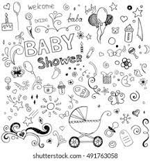 Black White Baby Shower Images Stock Photos Vectors Shutterstock