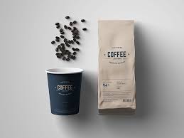 Coffee Package Mockup Coffee Tumblr Coffee Packaging Coffee Poster