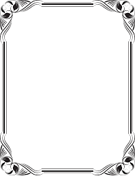 Black And White Transparent Background Border Design Png Stencildgdfg Bingkai Kartu Undangan