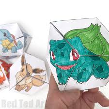 Check spelling or type a new query. Pokemon Evolution Diy Kaleidoscope Paper Toy Red Ted Art Make Crafting With Kids Easy Fun