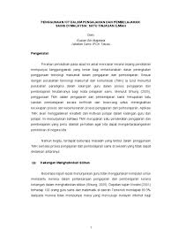 Memperlihatkan keberkesanan dalam pembelajaran berbantukan komputer bagi proses pengajaran dan pembelajaran bahasa melayu di sekolah serta dapat menarik minat pelajar. Penggunaan Ict Dalam Pengajaran Sains