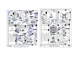 Proposed Third Floor Plan And Electrical Layout Plan Details With False Ceiling Dwg File Electrical Layout Floor Plans False Ceiling
