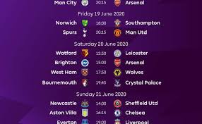 Berita gembira buat golongan wanita apabila tempoh cuti bersalin dipanjangkan daripada 60 hari ke 90 hari mulai 2021. See Full Fixtures For The First 3 Match Days Of Resumed English Premier League Naija News Resep Kuini