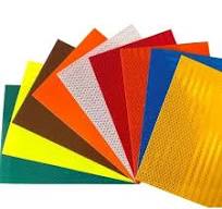 High Visibility PVC Self Adhesive Vinyl Film Material Road Sign Safety  Reflective Sheeting Sticker