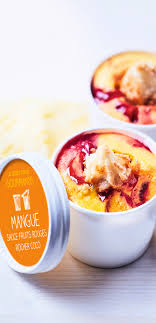 Desserts Glaces Aux Fruits Rochers Coco Sorbet Mangue Mangue