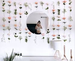 Boho Hanging Flower Wall Flower Room Decor Cute Room Decor Girl Bedroom Decor