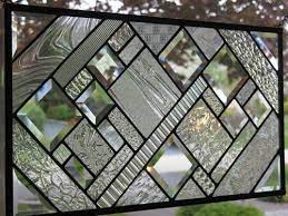Clearly Lovely Modern Clear Stained Glass Stained Glass Bevels Modern Stained Glass Stained Glass Panels