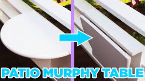 Legs, making them two inches wide. Diy Murphy Table For Small Balconies Youtube