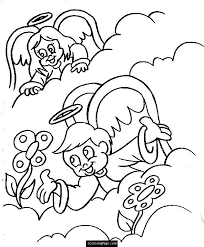 These alphabet coloring sheets will help little ones identify uppercase and lowercase versions of each letter. 7 Pics Of Heaven Coloring Pages For Preschoolers Heaven Sunday Coloring Library