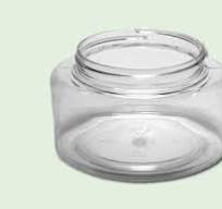 8 oz Clear PET Powell / Contessa / Palermo Oval Single Wall Jar 70-400