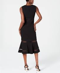 Calvin Klein Illusion Stripe Midi Dress Reviews Dresses Women Macy S Striped Midi Dress Black Midi Dress Midi Dress