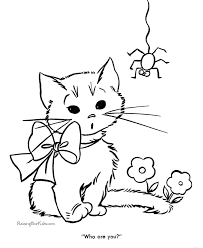 They will give your kid the opportunity to learn more about the finer art of coloring. Free Kitten Coloring Picture 041 Coloring Pages Baby Coloring Pages Spider Coloring Page