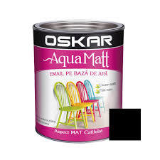Dedeman Vopsea Pentru Lemn Metal Oskar Aqua Matt Interior Exterior Pe Baza De Apa Neagra 0 6 L Dedicat Planurilor Tale