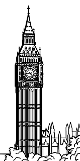 The world famous clock has told time and its bells have rung through the streets of london for more than 150 years. Clock Tower Coloring Pages For Kids Netart