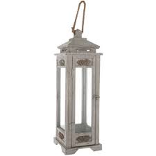 Antique Gray Tall Carved Wood Lantern Hobby Lobby 227314