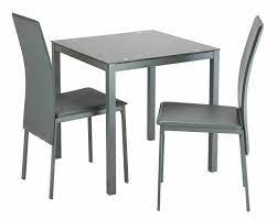 Extendable kitchen & dining room sets : Home Lido Glass Dining Table 2 Grey Chairs Ebay