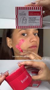 I tried the Foxtale Cherry collagen clay Pink Mask for the very first time  and had high expectations from it. 🌸 While applying the mask, it felt very  cool and soothing on