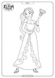 Here's a coloring page of cinderella, the ultimate disney princess. Printable Elena Of Avalor Pdf Coloring Pages Disney Princess Coloring Pages Disney Coloring Pages Princess Coloring Pages