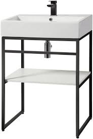 Waschtisch Metall Breite 60 Cm Fur 209 99 Edler Waschtisch Aus Einem Formschonen Metallgestell Hochwertige Verarbeitung Bei In 2020 Waschtisch Wc Design Welltime