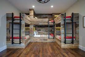 Bunk beds can be both a good way to save space and a fun way for siblings to bond. Top 70 Am Besten Etagenbett Ideen Platzsparend Schlafzimmer Designs Deutsch Style Cool Kids Bedrooms Bunk Bed Rooms Kids Bedroom Furniture
