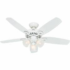 Cjoy ceiling fan with lights, 30'' small modern ceiling fan with 5 reversible blades, 3000k, remote controls, for indoor/outdoor, white. Hunter Fans 42 Builder 5 Blade Ceiling Fan 5210 Finish Snow White For Sale Online Ebay