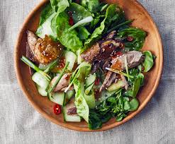 Crispy Duck Salad With Hoisin Dressing Recipe Mind Blowing Groceries Delivered Recipe Duck Salad Recipes Avocado Recipes Breakfast Recipes