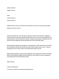 Lakukan permintaan maaf secara langsung di depan umum. Contoh Surat Re
