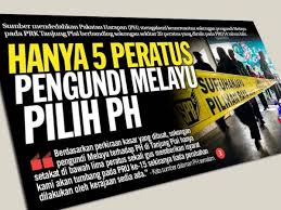 Sila daftar pemilih di pautan yang disediakan ini. Ph Raih Lima Peratus Undi Melayu