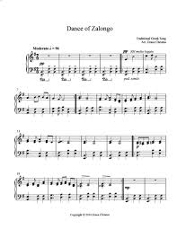 Dance of Zalongo (arr. Grace Christus) by Unknown, Traditional Greek Folk  Song and Dance Sheet Music for Piano Solo at Sheet Music Direct