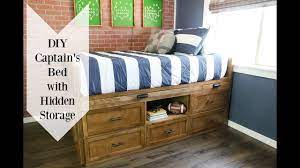 21 diy bed frame projects sleep in style and comfort diy crafts from cdn.diyncrafts.com maybe you would like to learn more about one of these? How To Build A Diy Full Size Captain S Bed With Hidden Storage