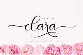 Clara Script 499524 Script Font Bundles Beautiful Script Fonts Script Fonts Beautiful Fonts