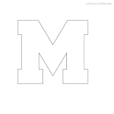 From the blue, you'll need to cut out your uppercase letter m. Stencil Letters M Printable Free M Stencils Stencil Letters Org